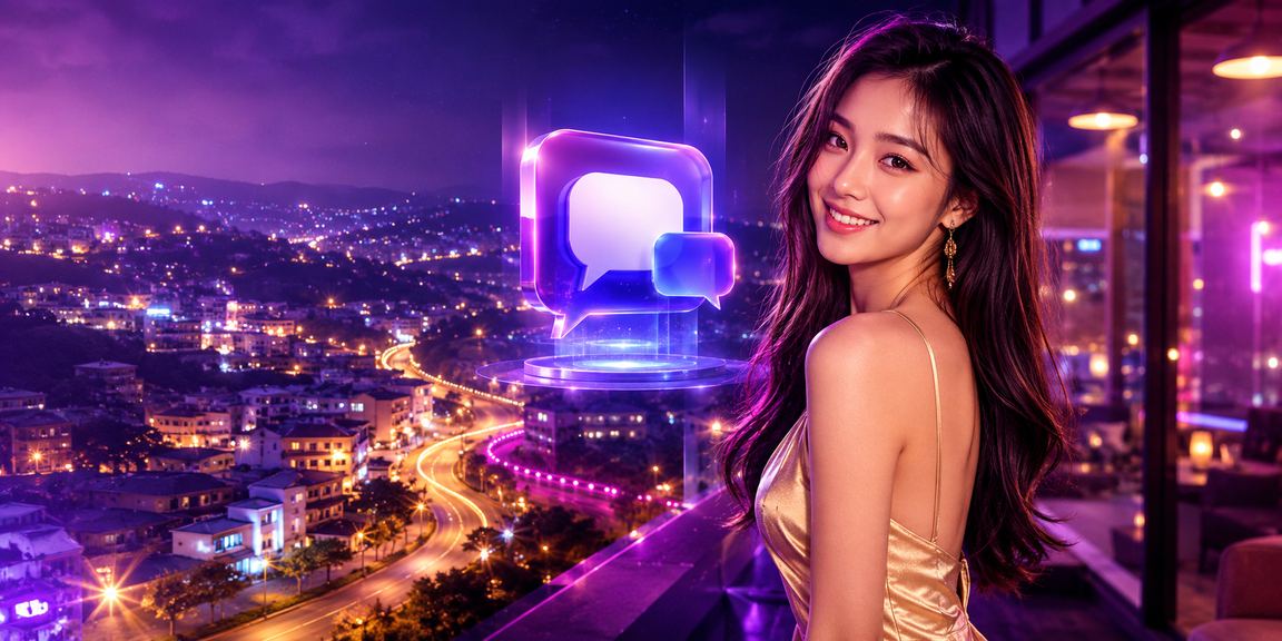 Người dùng Đà Lạt trải nghiệm đăng ký tài khoản trực tuyến với ánh đèn neon buổi tối