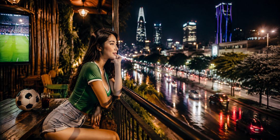 Màn hình điện thoại hiển thị biểu đồ giao dịch tài chính trong không gian quán cà phê Sài Gòn sầm uất